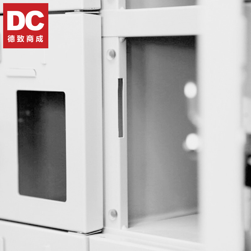 德致商成 手机柜 DJSJG01-30DJGr 钢制手机存放柜 不带外门 三十门存放带充电 灰白色