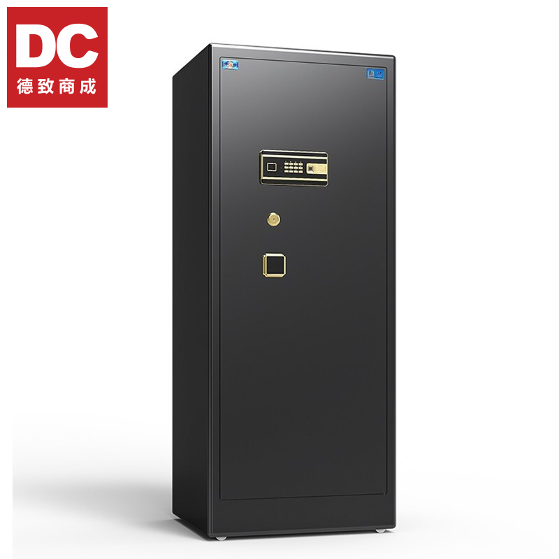 德致商成 保险箱 DJBXX03-180ZM 全钢保险箱 180cm高 金刚黑 电子密码款(单位: 个 规格: 单个装)