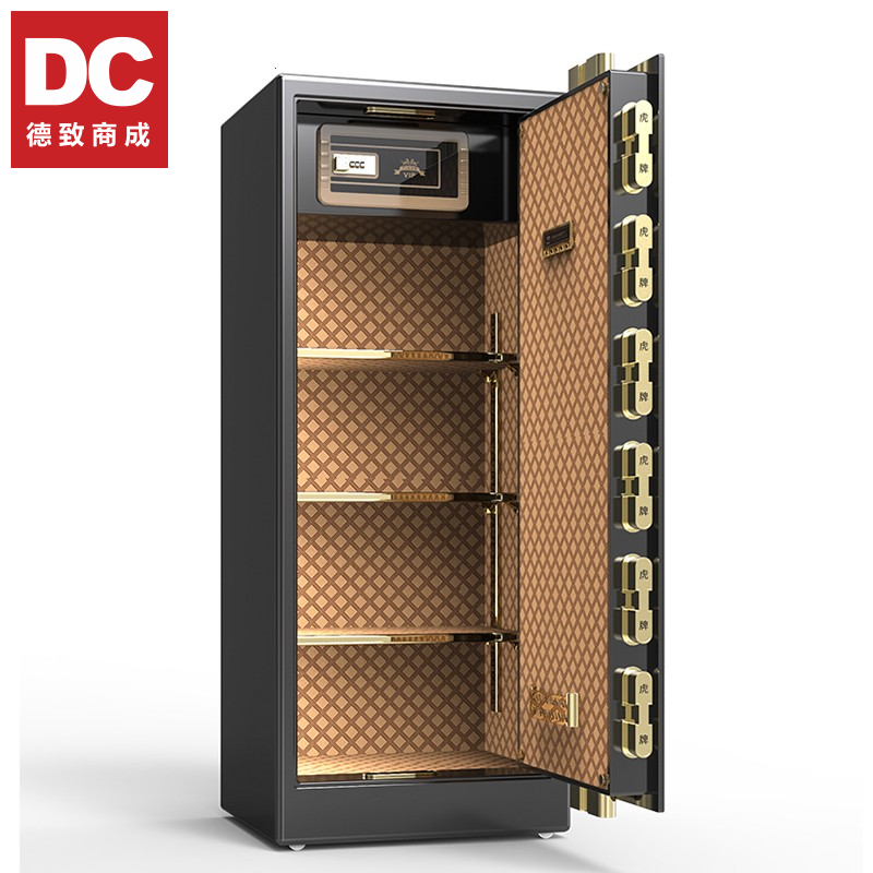 德致商成 保险箱 DJBXX03-150ZM 全钢保险箱 150cm高 金刚黑 电子密码款 (单位: 个 规格: 单个装)