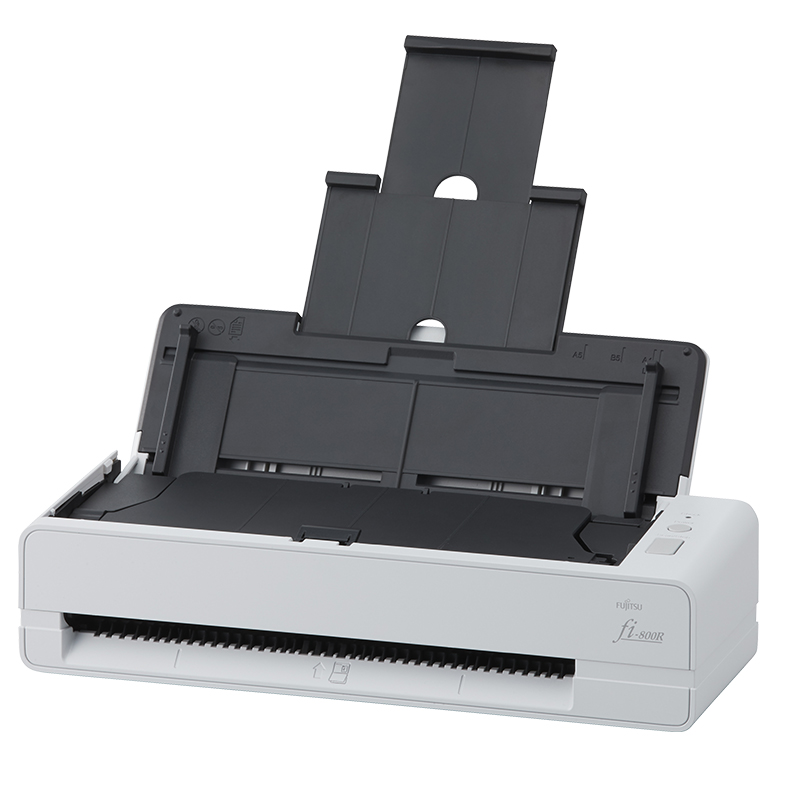 富士通（Fujitsu）fi-800R 40页80面/分钟A4高速高清彩色双面桌面办公馈纸式双通道护照身份证扫描仪
