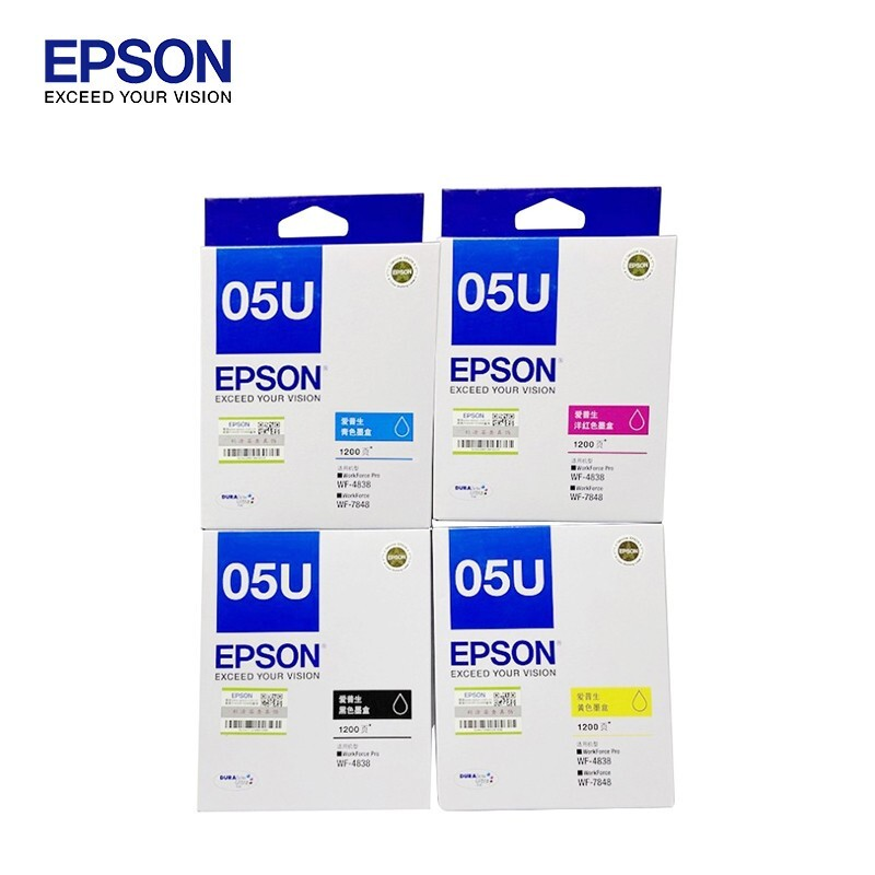 爱普生（EPSON）T05U1-4四色套装 4838墨盒适用WF-4838/WF-7848/WF-7318机型