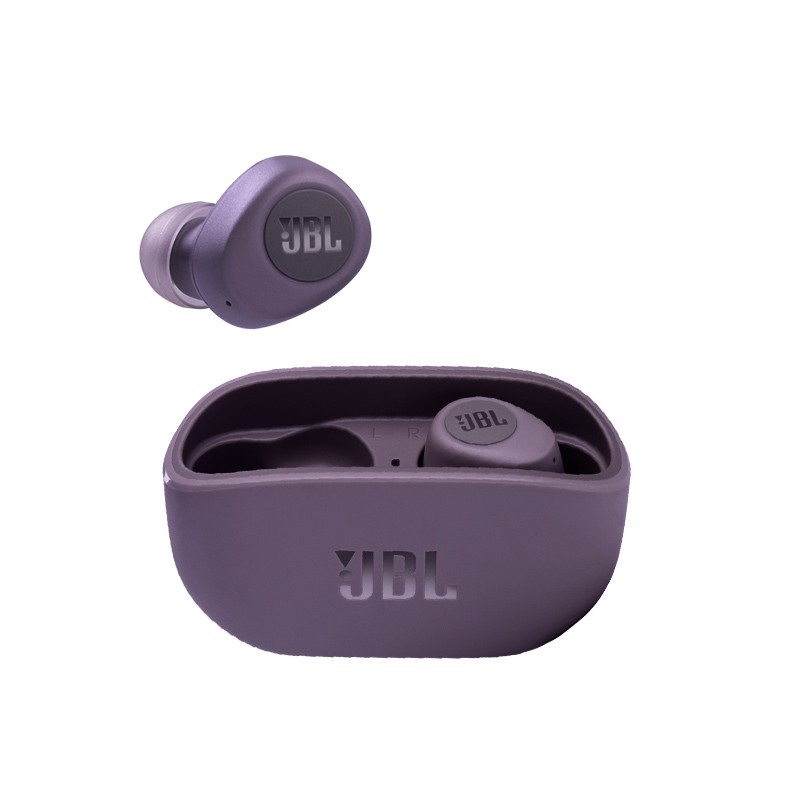 JBL(JBL) 耳机/耳麦 W100TWS 真无线蓝牙耳机 入耳式音乐耳机 通话降噪 双耳传输 轻黛紫 (单位: 个 规格: 一个装)