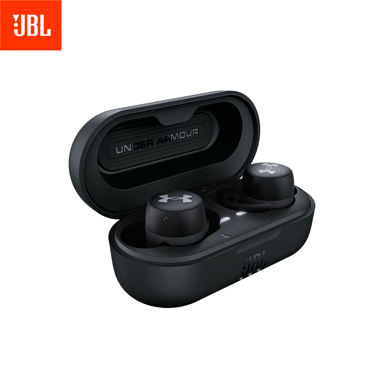 JBL UA Streak黑色 无线运动耳机 蓝牙耳机 真无线耳机 防水防汗 苹果华为小米安卓通用耳机