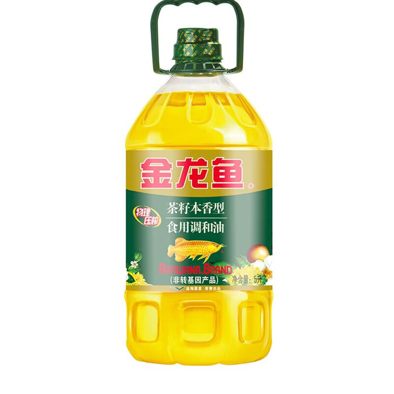 金龙鱼 物理压榨 非转基因 茶籽本香型 食用调和油 5L/桶 （单位: 桶）