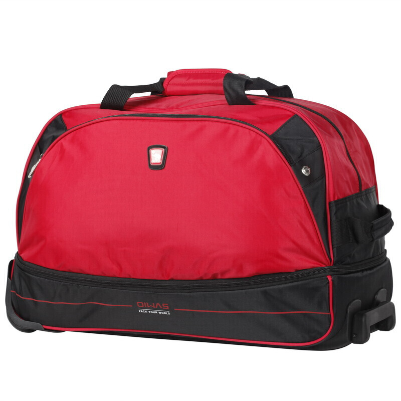 爱华仕（OIWAS）拉杆包 防泼水大容量户外旅行袋 休闲运动拉杆包 8001红色