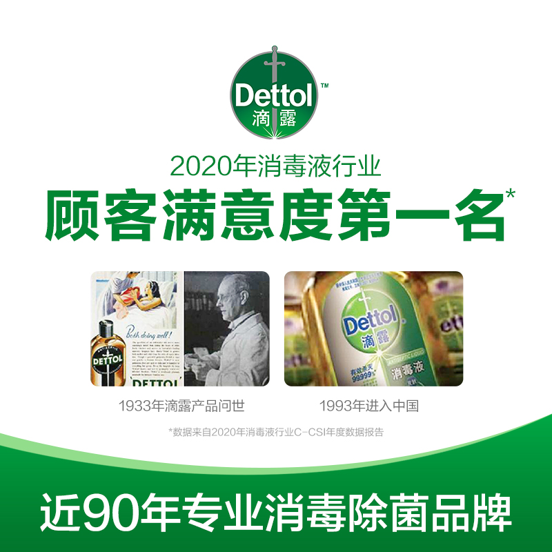 滴露Dettol健康抑菌洗手液植物呵护500g 抑菌99.9%