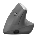罗技（Logitech）MX Vertical 鼠标 无线蓝牙鼠标 办公立式鼠标 垂直鼠标 人体工学 黑色 带无线2.4G接收器